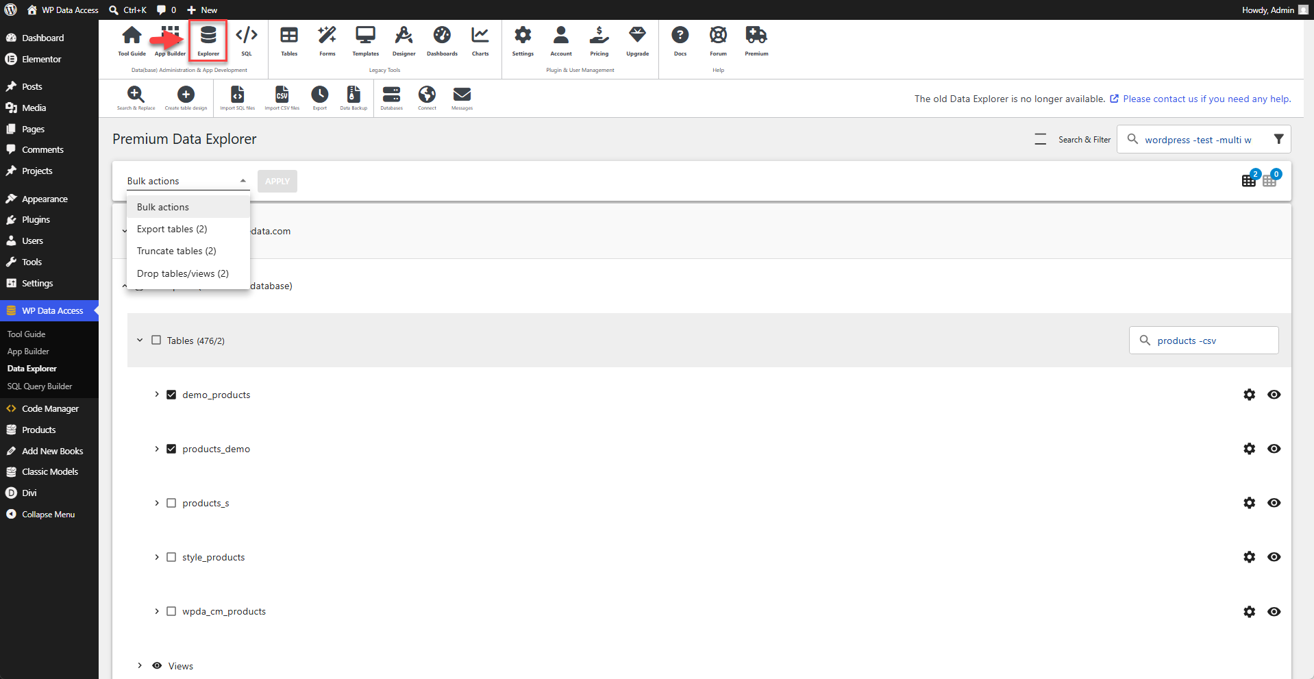 WP Data Access - Data Explorer